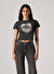 Levis Siyah Kadın Normal Baskılı T-Shirt GR ESSENTIAL SPORTY TEE EAGLE WM PI
