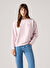 Levis Pembe Kadın Bisiklet Normal Baskılı Sweatshirt GR EVERYDAY CREW CREW CHENILLE BW P