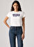 Levis Beyaz Kadın Normal Baskılı T-Shirt LSE THE PERFECT TEE MAYA FUZZY DOT 