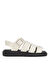 Calvin Klein Ekru Kadın Deri Sandalet YW0YW01700