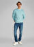 Calvin Klein Jeans Mavi Erkek Sweatshirt J30J327115MR5 WOVEN LABEL CREW NECK