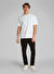 Calvin Klein Jeans Beyaz Erkek T-Shirt LV04RAB812YAA SS REL LIQUID CK MONO