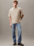 Calvin Klein Jeans Bej Erkek T-Shirt LV04RB295GPAH SS HI LOW EMB 16S JER