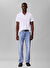 Calvin Klein Jeans Beyaz Erkek Polo T-Shirt LV040HM281YAA SS SMOOTH COTTON POLO