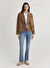 Mavi Kahve Kadın Oversize Kaban M1110617-89068_KISA CEKET