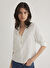 Mavi Regular Fit Çizgili Bluz M122400-87977_DÜĞME DETAYLI BLUZ