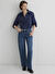 Mavi Koyu Mavi Kadın Yüksek Bel Straight Denim Pantolon M1010840-89582_TAYLOR