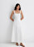 Beyaz Kadın Kare Elbise M1310479-620_ASKILI DOKUMA ELBİSE
