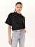 Mavi Siyah Kadın Oversize T-Shirt M1612907-900_KISA KOLLU MODELLİ PEN 