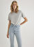 Mavi Gri Kadın Regular Fit T-Shirt M1600955-83096_YUVARLAK YAKA TİŞÖRT 