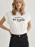 Mavi Kırık Beyaz Kadın Regular Fit Baskılı T-Shirt M1612895-70057_KISA KOLLU MODELLİ P 