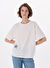 Mavi Beyaz Kadın Oversize Baskılı T-Shirt M1613093-70057_GRAFİK BASKILI MODEL