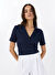 Mavi Lacivert Kadın Regular Fit Polo T-Shirt M1613205-82318_KISA KOLLU POLO TİŞÖ
