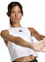 adidas JJ3496 BOXY TANK 3S  Beyaz Yuvarlak Yaka Normal Kalıp   Atlet