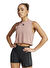 adidas JJ3494 BOXY TANK 3S  Koyu Pembe Yuvarlak Yaka Normal Kalıp   Atlet