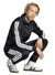 adidas JI8858 M 3S TR TT TS Siyah Fermuarlı Regular Fit Erkek Eşofman Takımı