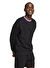 Adidas Siyah Erkek Yuvarlak Loose Fit Düz Sweatshirt IX1261 M A SZN FT CRW 