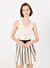 Guess Beyaz Kadın Pilise Desenli Etek V5GD00Z3D60G1O6 SWEATER SKIRT