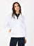 Guess Beyaz Kadın Desenli Rüzgarlık V5GL01WH482P0JE 4G LOGO WINDBREAKER
