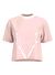 Guess V2YI06K8HM0G6O1 ADELE Pembe Yuvarlak Yaka Bol Kesim Desenli Kadın T-Shirt