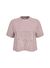 Guess V2YI06K8HM0G4Q9 ADELE CROP Kahve Yuvarlak Yaka Bol Kesim Desenli Kadın T-Shirt