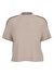 Guess V3RI08I3Z14G1L9 BRITNEY CROP TEE Kahverengi Kadın Bol Kesim Desenli T-Shirt 