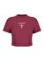 Guess V4YI20KCDH1G580 COLETTE CROP TEE Kırmızı Kadın Box Fit Desenli T-Shirt 