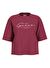 Guess V5RI12I3Z14G580 GUESS SIGNATURE TEE Kırmızı Kadın Box Fit Desenli T-Shirt 