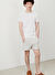 American Vintage Beyaz Erkek Standart T-Shirt MBYSA18BE25BLANC