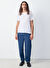 American Vintage Beyaz Erkek Standart T-Shirt MDEC1E25BLANC