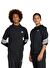Adidas Siyah - Beyaz Erkek Çocuk Çizgili Eşofman Üstü JJ4801-J FI 3S FZ HD