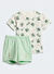 Adidas Beyaz Unisex Bebek Baskılı Şort Takım JF3628-I SW MNDO T SET