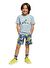 Adidas Açık Mavi Erkek Çocuk Baskılı T-Shirt JJ3066-LK SMI SSET