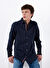 Jack & Jones Lacivert Erkek Rahat Gömlek 12270088_JJPIERRE SLUB DETAIL SHIRT