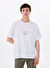 Jack & Jones Beyaz Erkek Bol Kesim T-Shirt 12273373_JORMANCHESTER SCRIPT TEE S