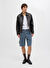 Jack & Jones Mavi Erkek Geniş Fit Denim Şort 12272557_JJIBILL JJWIDE SHORTS AKM