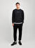 Jack & Jones Siyah Erkek Bisiklet Rahat Sweatshirt 12269375_JJTAKA SWEAT CREW NECK 