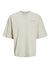 Jack & Jones Bej Erkek Rahat T-Shirt 12273506_JJALMOS TEE SS CREW NECK