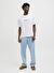 Jack & Jones Beyaz Erkek Bol Kesim T-Shirt 12273157_JORISLINGTON MINIMAL BRAND