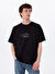 Jack & Jones Siyah Erkek Bol Kesim T-Shirt 12273373_JORMANCHESTER SCRIPT TEE S