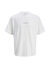 Jack & Jones Beyaz Erkek Oversize T-Shirt 12273211_JCOCHROME SILVER PRINT TEE