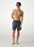 Guess Siyah Erkek Desenli Şort Mayo SWIMTRUNK MEDIUM EMB