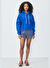 American Vintage Mavi Kadın Yuvarlak Yaka Regular Fit Sweatshirt BOBY03FE25_BLEU DE PRU