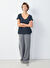 American Vintage Lacivert Kadın Oversize T-Shirt JAC51E25_NAVY