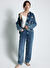 American Vintage Mavi Kadın Loose Fit Denim Ceket JOY16FE25_STONE