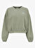 American Vintage Haki Kadın Yuvarlak Yaka Regular Fit Sweatshirt IZU03AE25_ARGILE VINTA