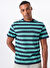 Guess Jeans Yeşil Erkek Regular Fit Desenli T-Shirt M4YI84K9XF1S82U GJ SS CN REG STRIP