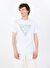 Guess Beyaz Erkek Slim Fit Desenli T-Shirt M5GI06I3Z14G011 SS CN TRIANGLE TEE