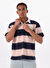 Guess Jeans Pembe Erkek Regular Fit Desenli Polo T-Shirt M5GP30KCPS1S61O GJ SS STRIPE RUGBY