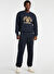 Guess Jeans Lacivert Erkek Regular Fit Desenli Eşofman Altı M5RB52KCPR1A71W GJ PRINTED LOGO JO
